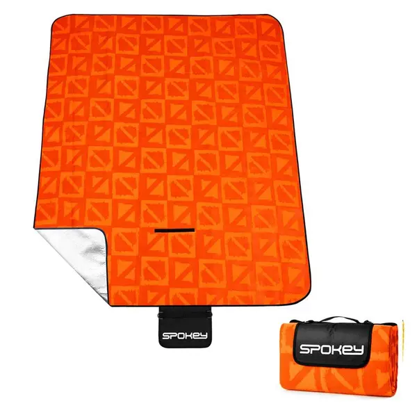 Spokey Spokey PICNIC APRICOTE Picnic blanket with strap 150 x 180 cm