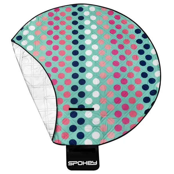 Spokey Spokey PICNIC DOTS Picnic blanket guľatá, priemer 140 cm