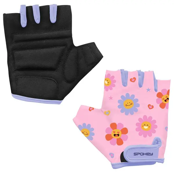 Spokey Spokey PLAY FLOWER Children's gloves for bicycle, inline, skate, height. With