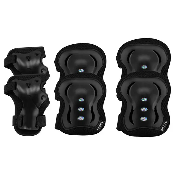 Spokey Spokey SHIELD 3-piece set of children's protectors, black, large. L