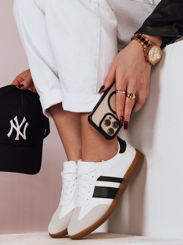 DStreet Sportowe sneakersy damskie NISTI białe Dstreet
