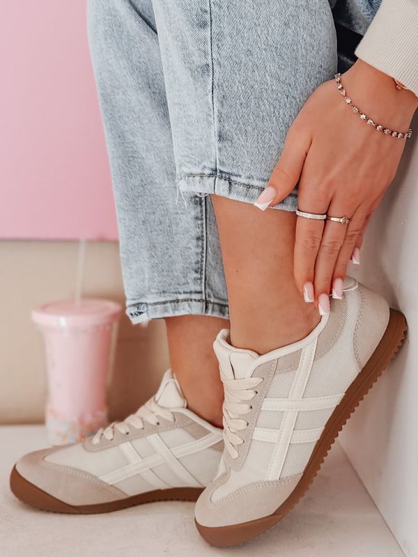 DStreet Sportowe sneakersy damskie RUNLUX beżowe Dstreet