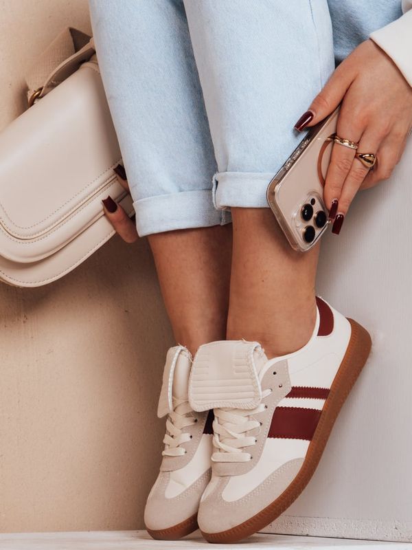 DStreet Sportowe sneakersy damskie SNIKAR czerwone Dstreet