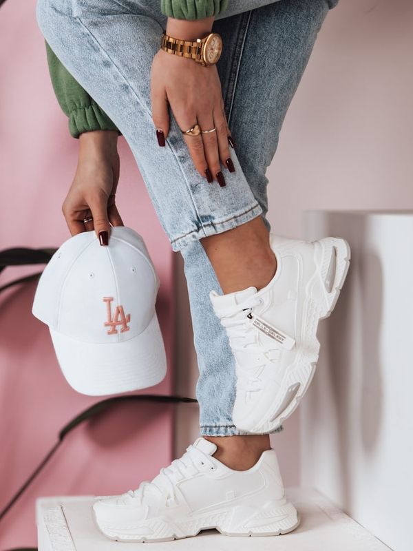 DStreet Sportowe sneamkersy damskie RUNKIK białe Dstreet