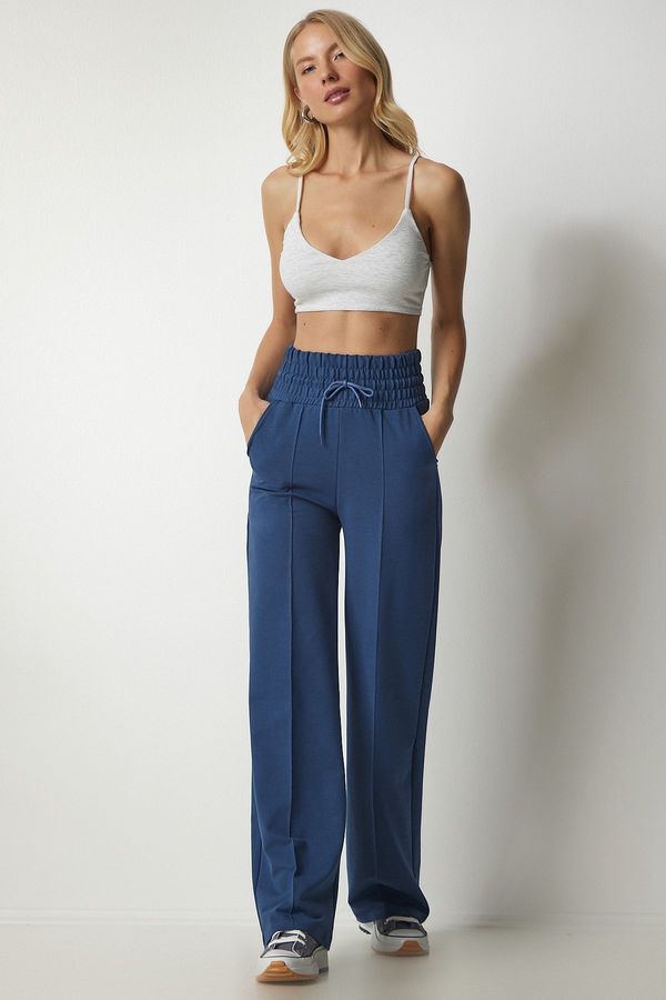 Happiness İstanbul Sreća İstanbul Ženska mornarica Plava Osnovna pletena trenirka s džepom