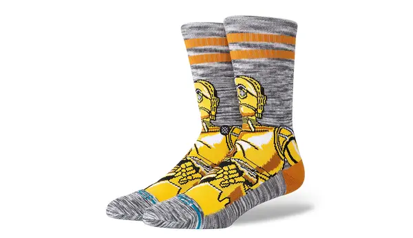 Stance Stance C3PO Crew zlatne čarape