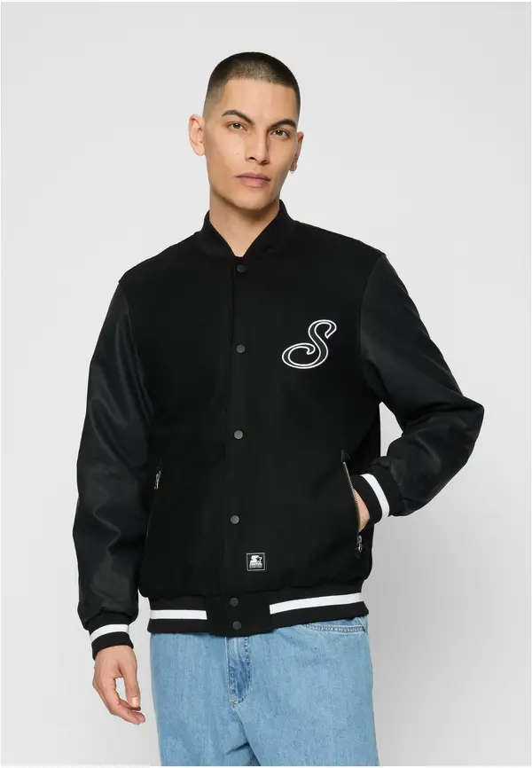 Starter Black Label Starter Script College Jacket Black