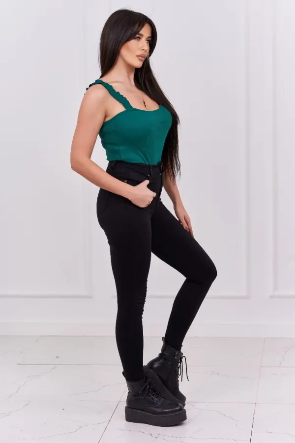 Kesi Strapless blouse green