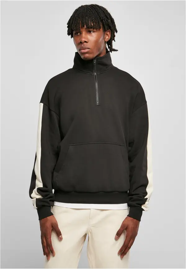 Urban Classics Striped Troyer Black