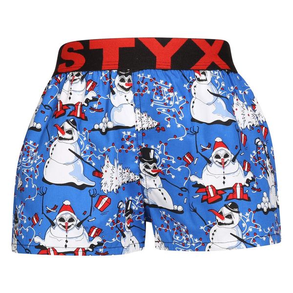 STYX Styx art sports rubber briefs for children, Christmas snowmen.