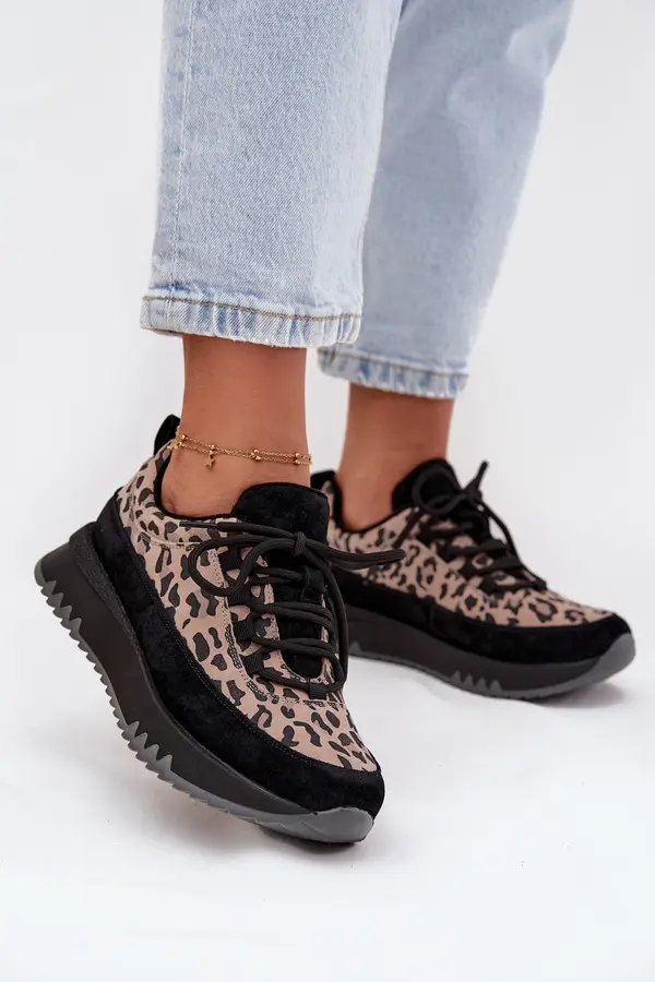 VINCEZA Suede Insulated Sneakers for Women on Platform Vinceza
