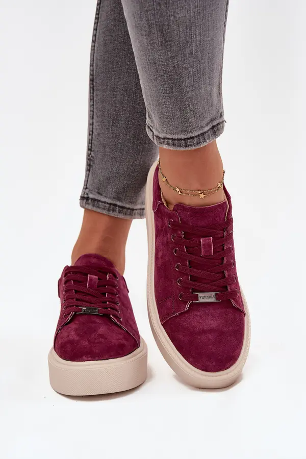 VINCEZA Suede Women's Sneakers On Platform Vinceza