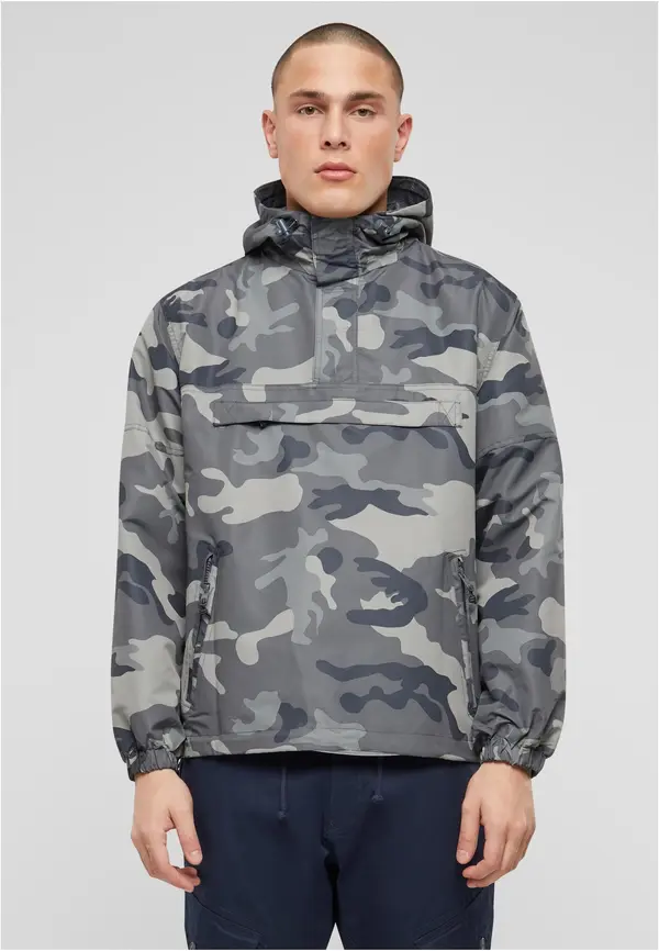 Brandit Summer Pull Over Jacket gray camo