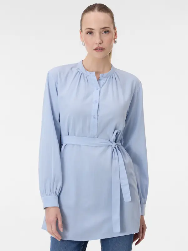 Orsay Svijetloplava bluza dugih rukava ORSAY