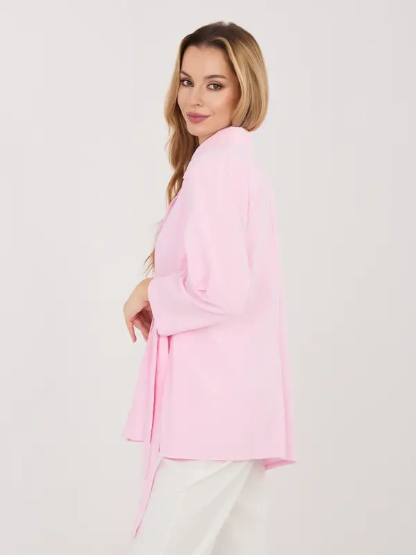 RUE PARIS Svijetloružičasta asimetrična košulja