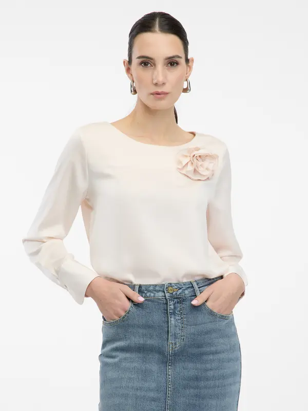 Orsay Svijetloružičasta bluza s aplikacijom ORSAY
