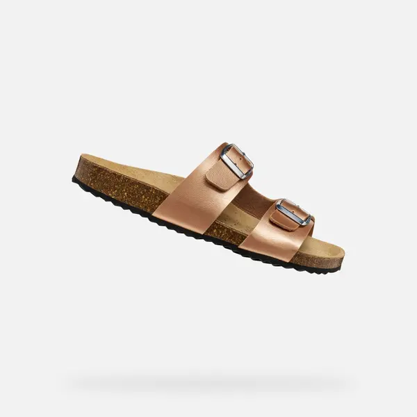 GEOX Svijetlosmeđe ženske sandale Geox Brionia