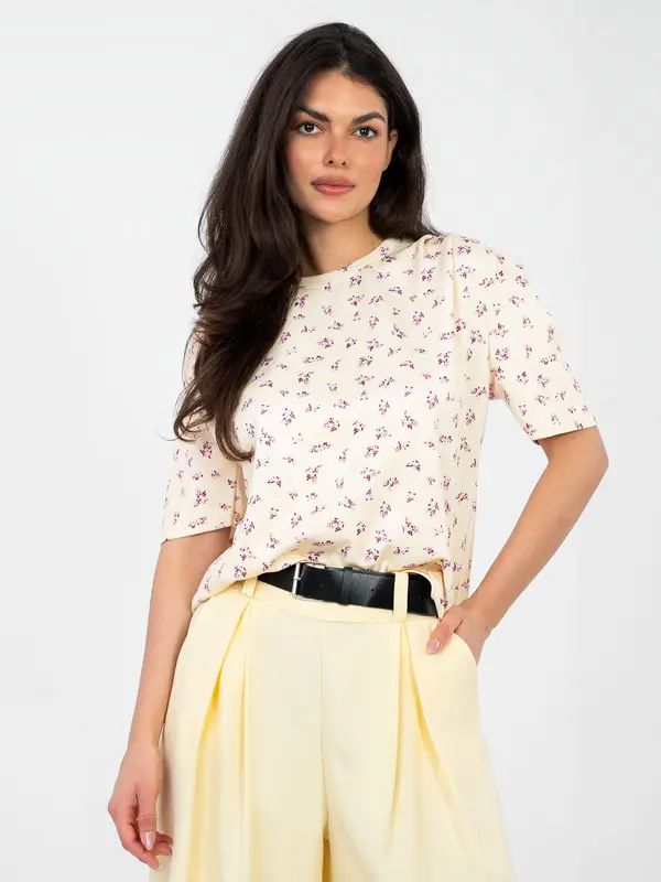 Italy Moda Svijetložuta bluza s printom
