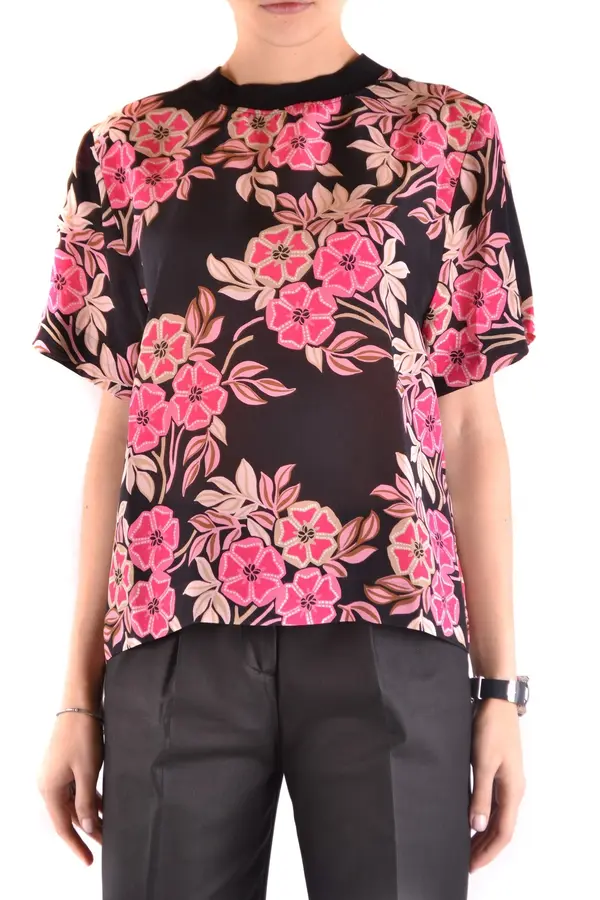 Msgm Svilena bluza s cvjetnim uzorkom