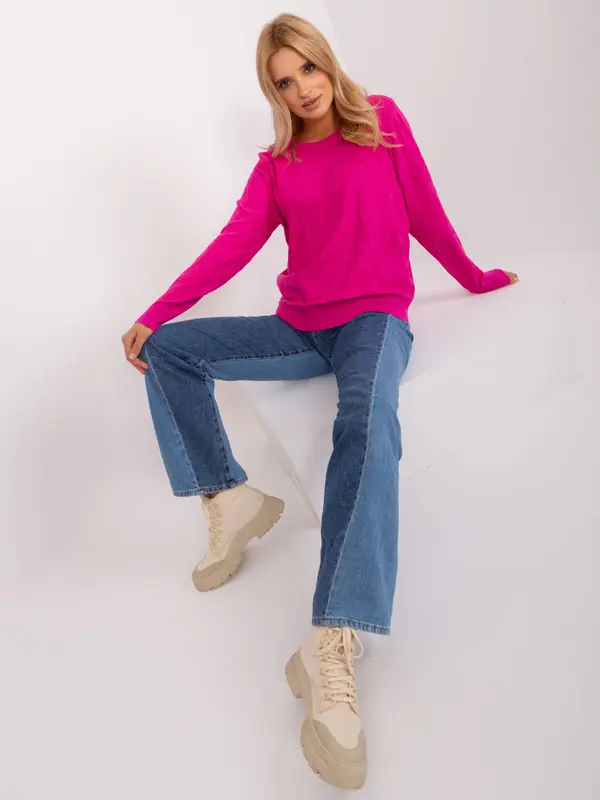 Wool Fashion Italia Sweater-AT-SW-2231.99P-Fuchsia