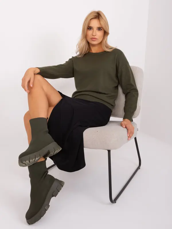 Wool Fashion Italia Sweater-AT-SW-2325.95P-khaki