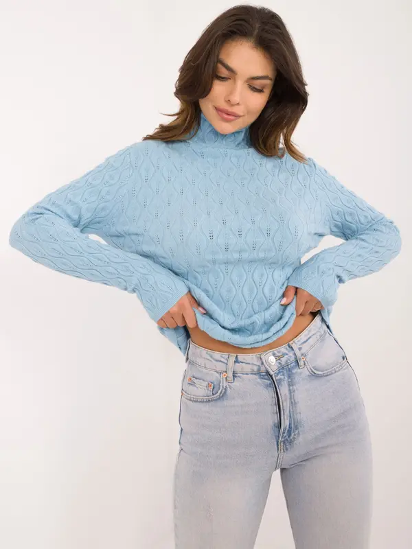 Wool Fashion Italia Sweater-AT-SW-2334-2.61-Light Blue