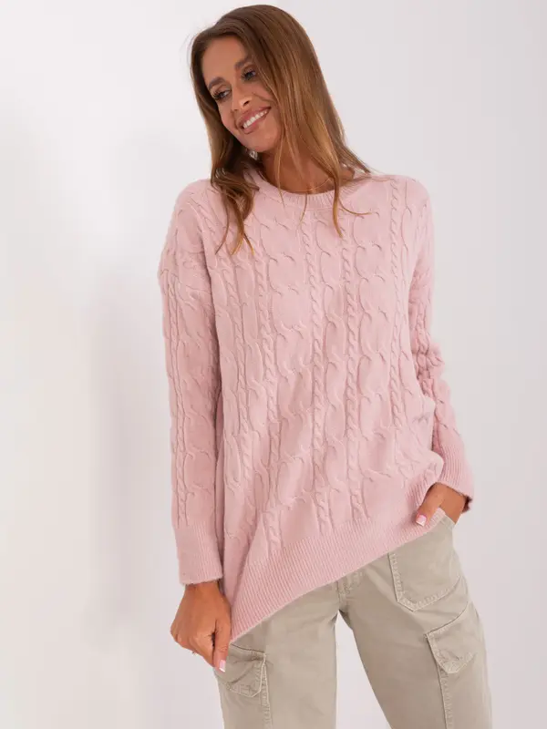 Wool Fashion Italia Sweater-AT-SW-2335-1.68P-light pink