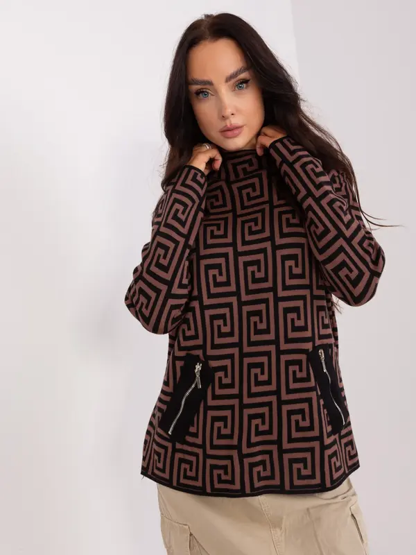 Wool Fashion Italia Sweater-AT-SW-2341.00P-dark brown