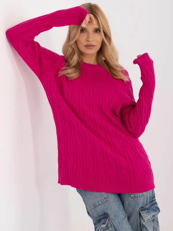 Wool Fashion Italia Sweater-AT-SW-2343.88-fuchsia
