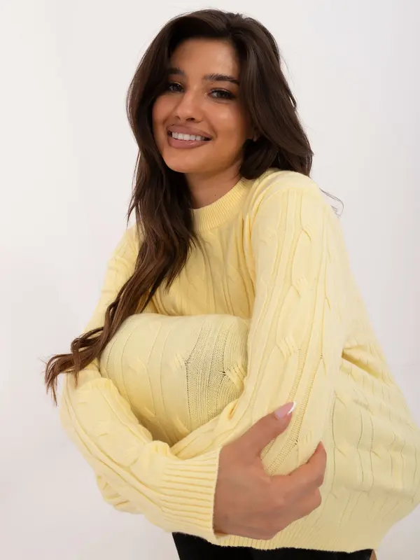 Wool Fashion Italia Sweater-AT-SW-2343.88-light yellow