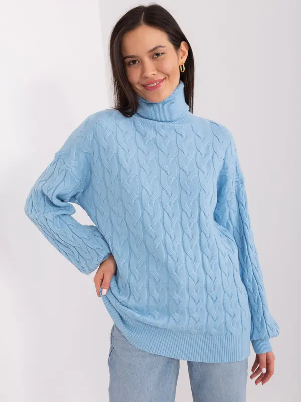 Wool Fashion Italia Sweater-AT-SW-2348.88-Light Blue