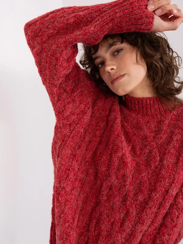 Wool Fashion Italia Sweater-AT-SW-2363-2.04P-dark red