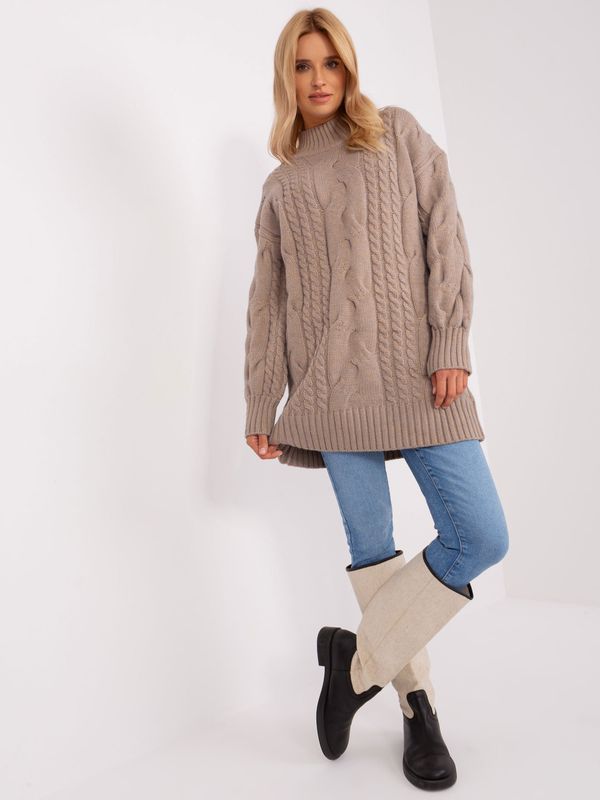 Wool Fashion Italia Sweater-AT-SW-2367-1.35P-dark beige