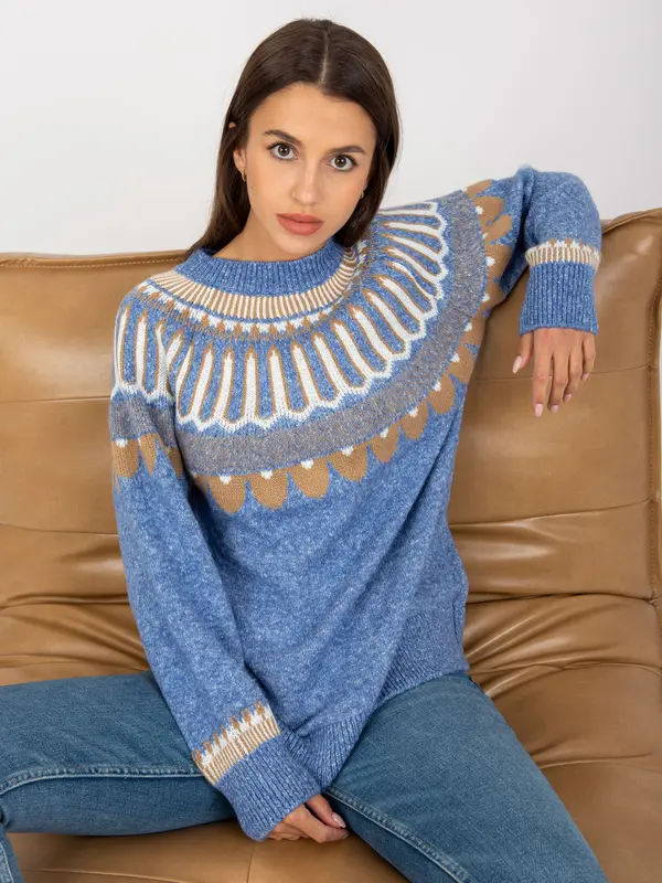 RUE PARIS Sweater-LC-SW-0342.06X-Blue