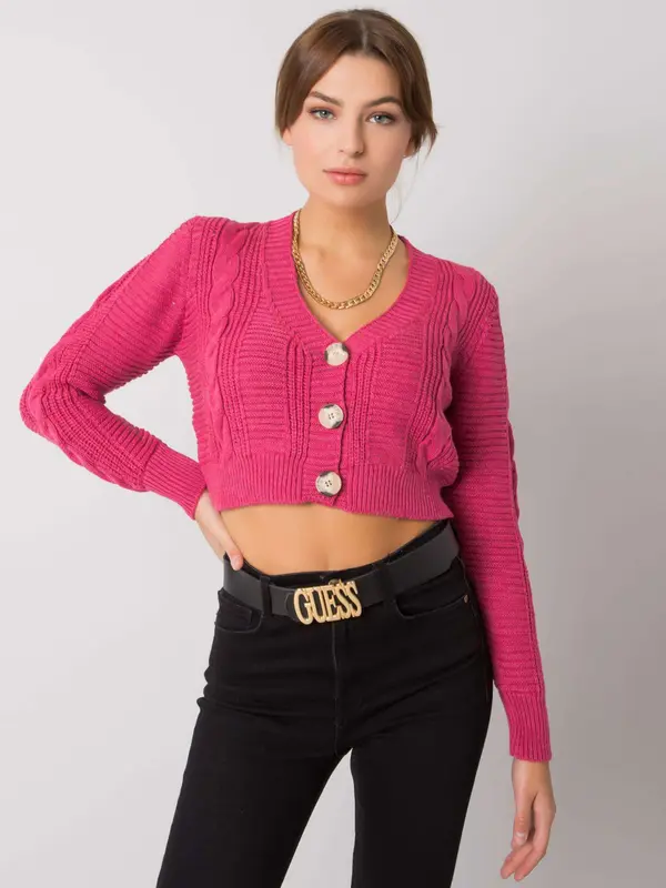 RUE PARIS Sweater-LC-SW-A4.40X-Dark Pink