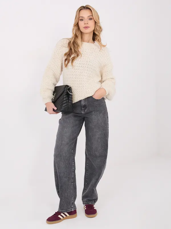 Italy Moda Sweater-MI-SW-1028.22-ecru