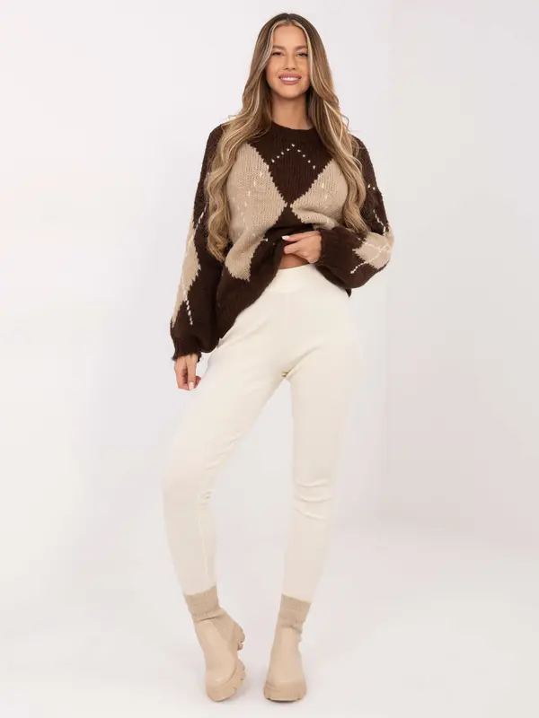 Italy Moda Sweater-MI-SW-WM295.15-brown