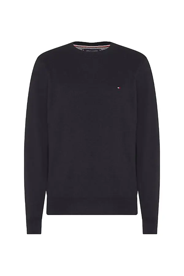 Tommy Hilfiger Sweater - Tommy Hilfiger PIMA COTTON CASHMERE CREW NECK black