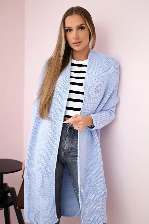 Kesi Sweater with batwing sleeve blue