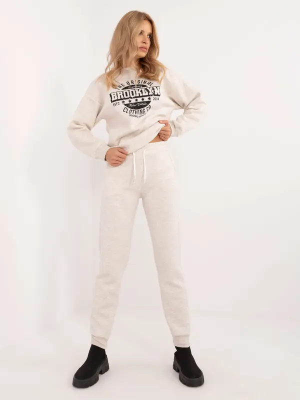My Red Lips Sweatpants-EM-DR-661.00-light beige
