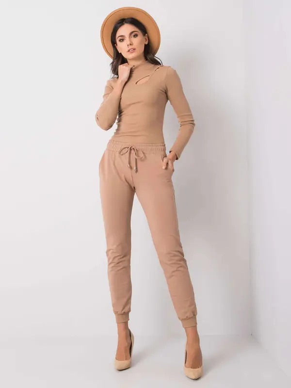 BASIC Feel Good Sweatpants-RV-DR-5040.02X-camel