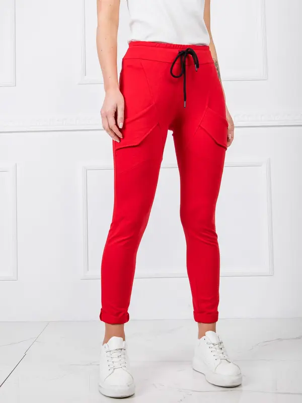 BASIC Feel Good Sweatpants-RV-DR-5424.08X-red