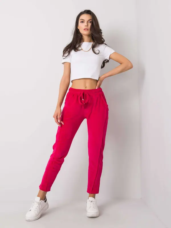 RUE PARIS Sweatpants-RV-DR-6110.92P-fuchsia