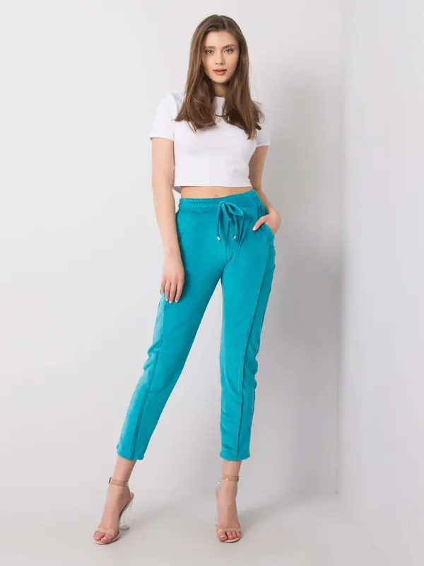 RUE PARIS Sweatpants-RV-DR-6110.92P-sea