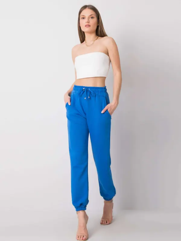 RUE PARIS Sweatpants-RV-DR-6120.03P-dark blue
