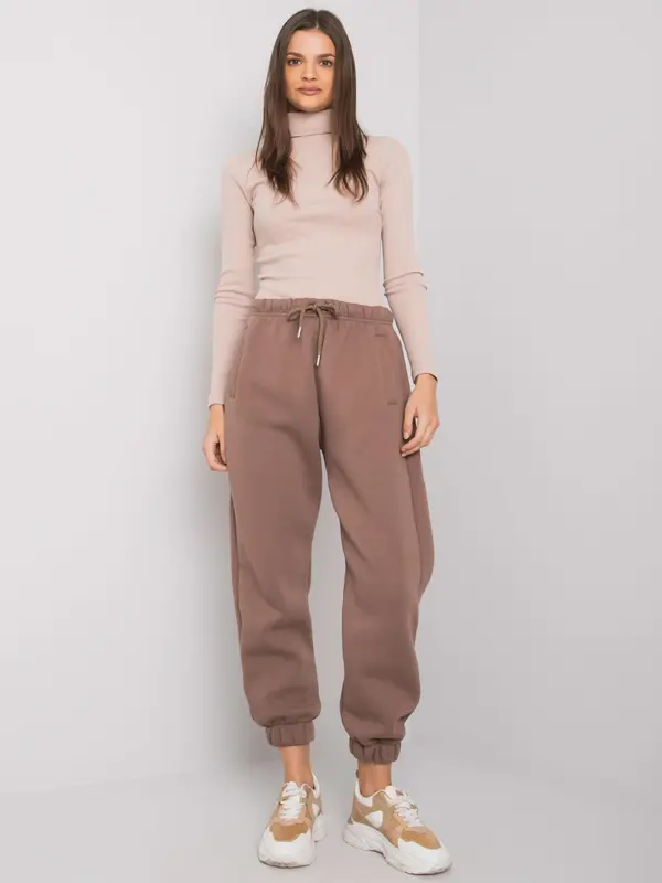 RUE PARIS Sweatpants-RV-DR-7205.74-brown