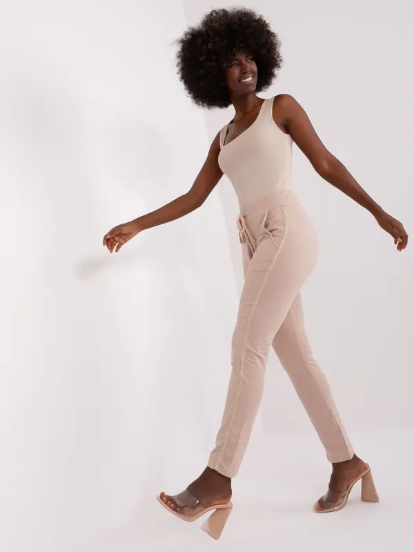 RELEVANCE Sweatpants-RV-DR-8518.08P-beige