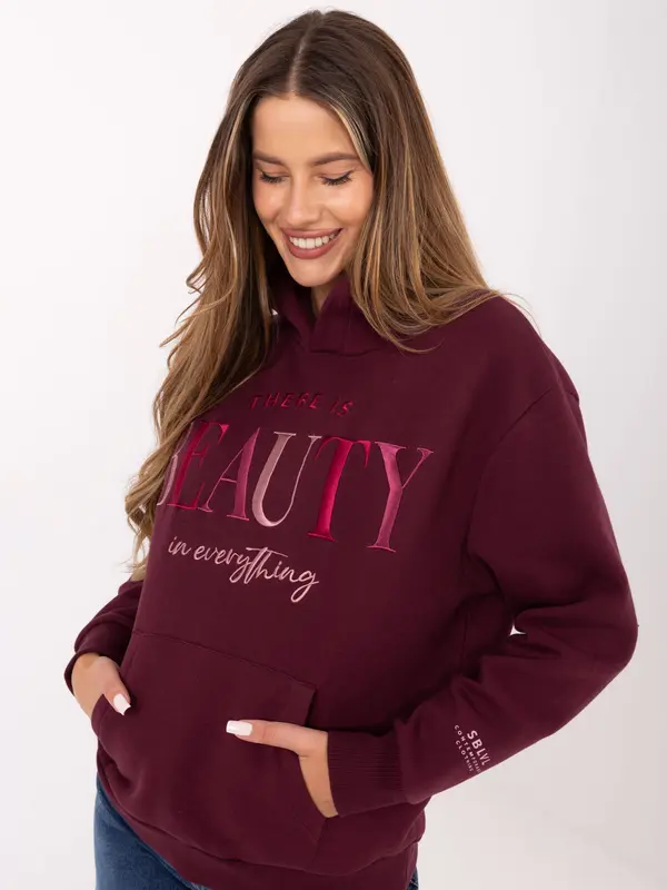 Sublevel Sweatshirt-D10608BC02802A4NO-burgundy
