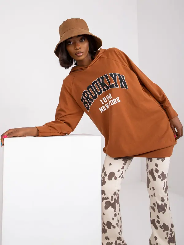 Italy Moda Sweatshirt-DHJ-BL-15658.35-light brown