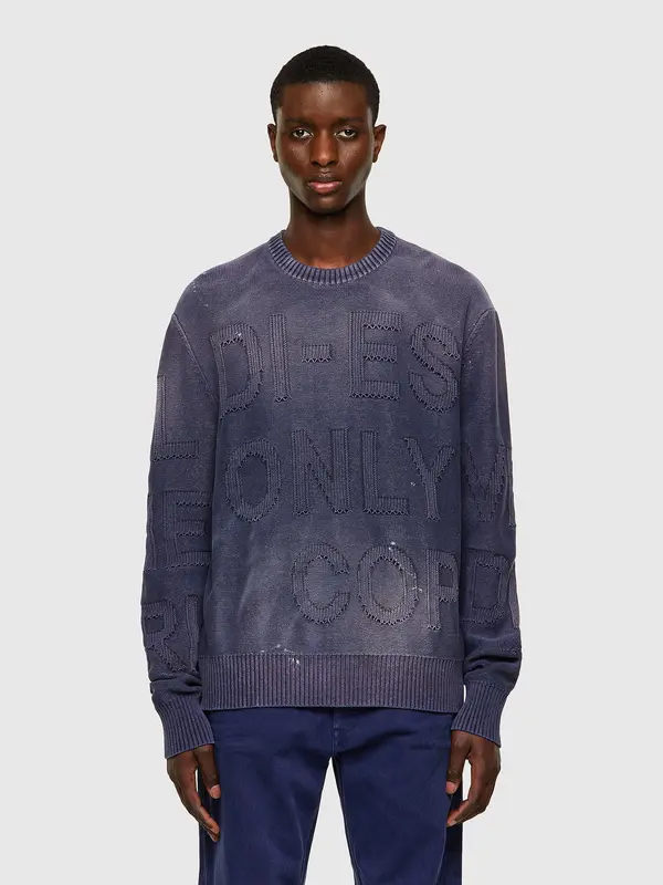 Diesel Sweatshirt - DIesel KNORTHERN KNITWEAR purple